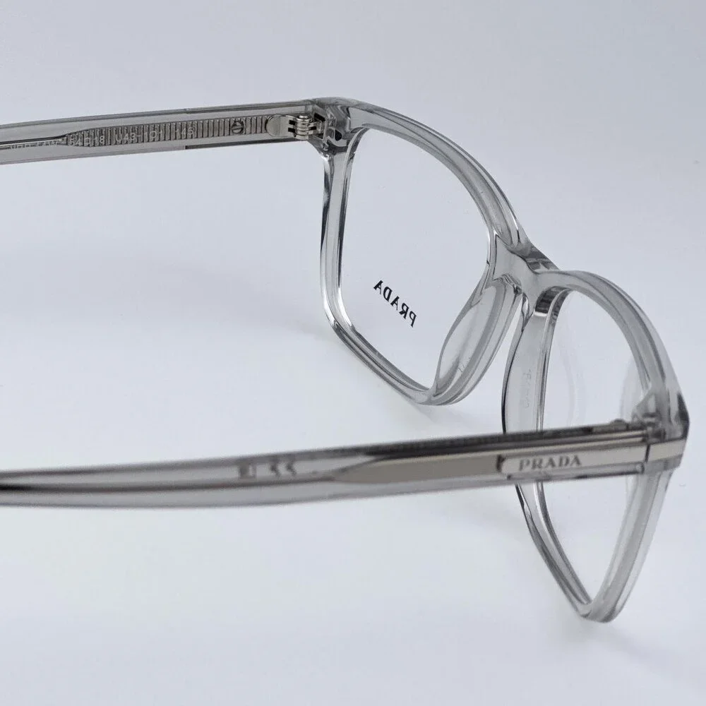 Prada PR14WV U431O1 Women BRAND NEW Eyeglasses Crystal Grey Square